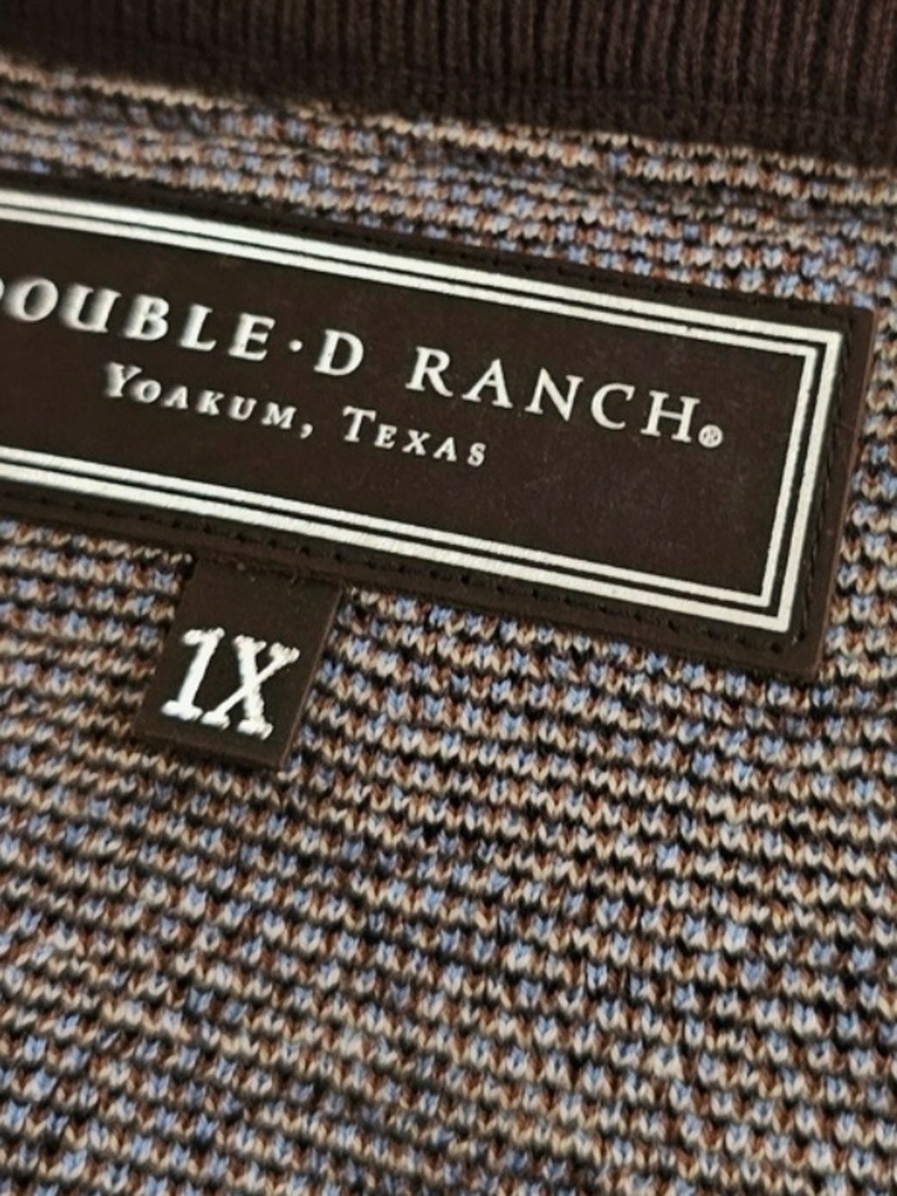 Double D Ranch Horsiculture horse Sweater 100% Cotton Equestrian RTL $395 1X NWT - Picture 5 of 6